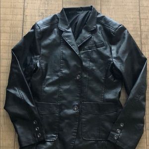 Men’s pleather dress jacket